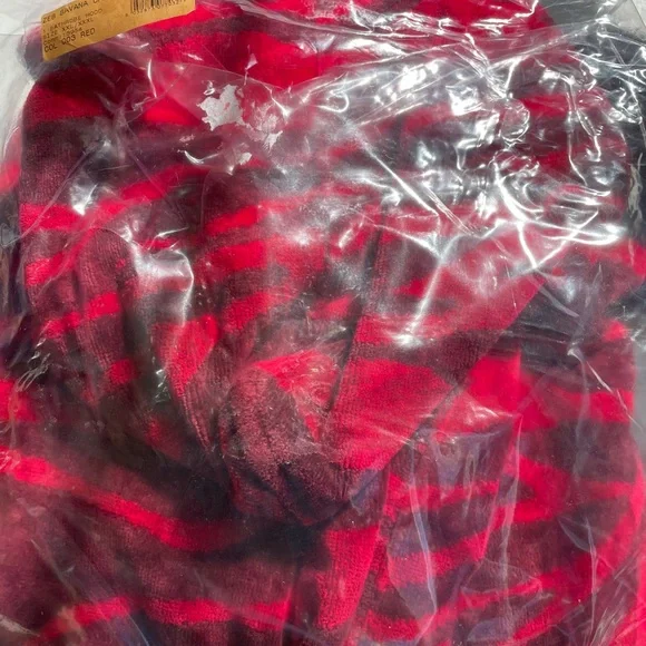 Roberto Cavalier Unisex Zebra Shawl Bathrobe Red Size XXL - Picture 14 of 15